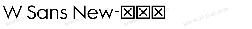 W Sans New字体转换 W Sans New字体转换